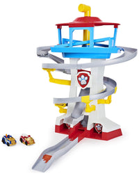 Paw Patrol, True Metal Adventure Bay Rescue Way Playset con 2 vehículos exclusivos, escala 1:55